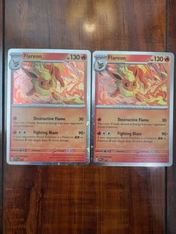 Pokemon Flareon SVP 167 Black Star Promo Cosmo Holo Lot of 2! NM 🔥