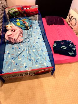 Toddler Bed and crib and nattress