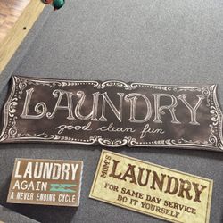 Laundry room Signs