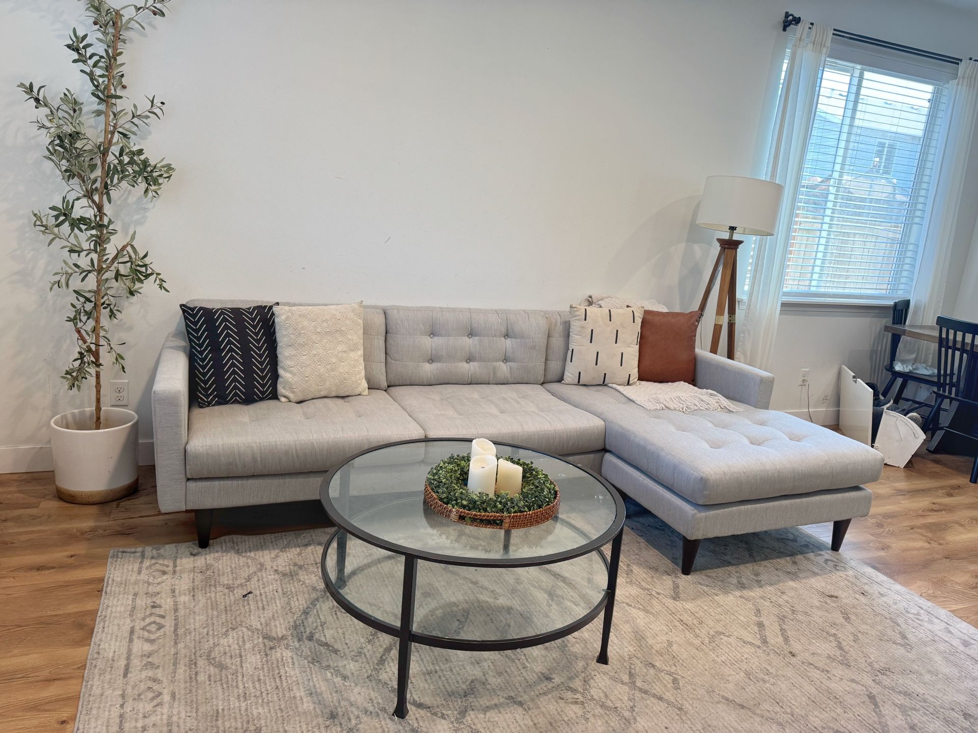 Joybird Reversible Chaise Sectional Couch