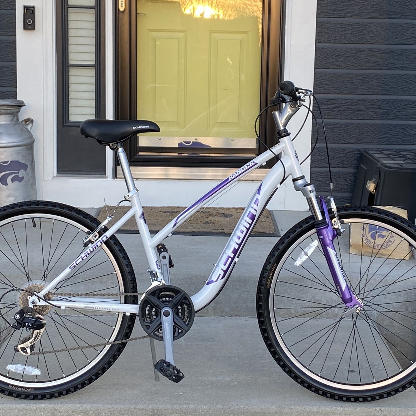 White schwinn 2024 women's bike