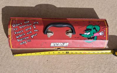 Vintage Waterloo toolbox 19-3/4x 6"