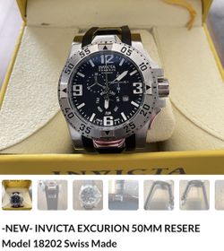 New INVICTA watch hundred millimeters diving capability with 55 mm face