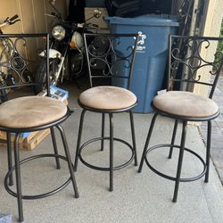 Kitchen Chairs X3 - Island - bar - Adjustable 