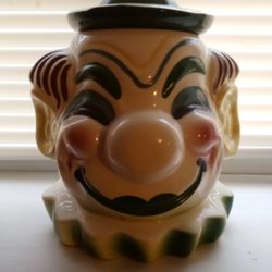 Vintage Clown Cookie Jar