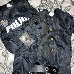 Cop Uniform Costume Size-4