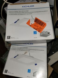 6" Square Led Lights- Lot Of 4 