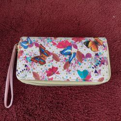 Women's Casual Zip Around Pink Wallet 