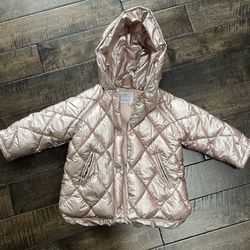 Zara Toddler Girls Puffer Jacket 