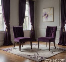 Velvet Accent Chair Set of 2