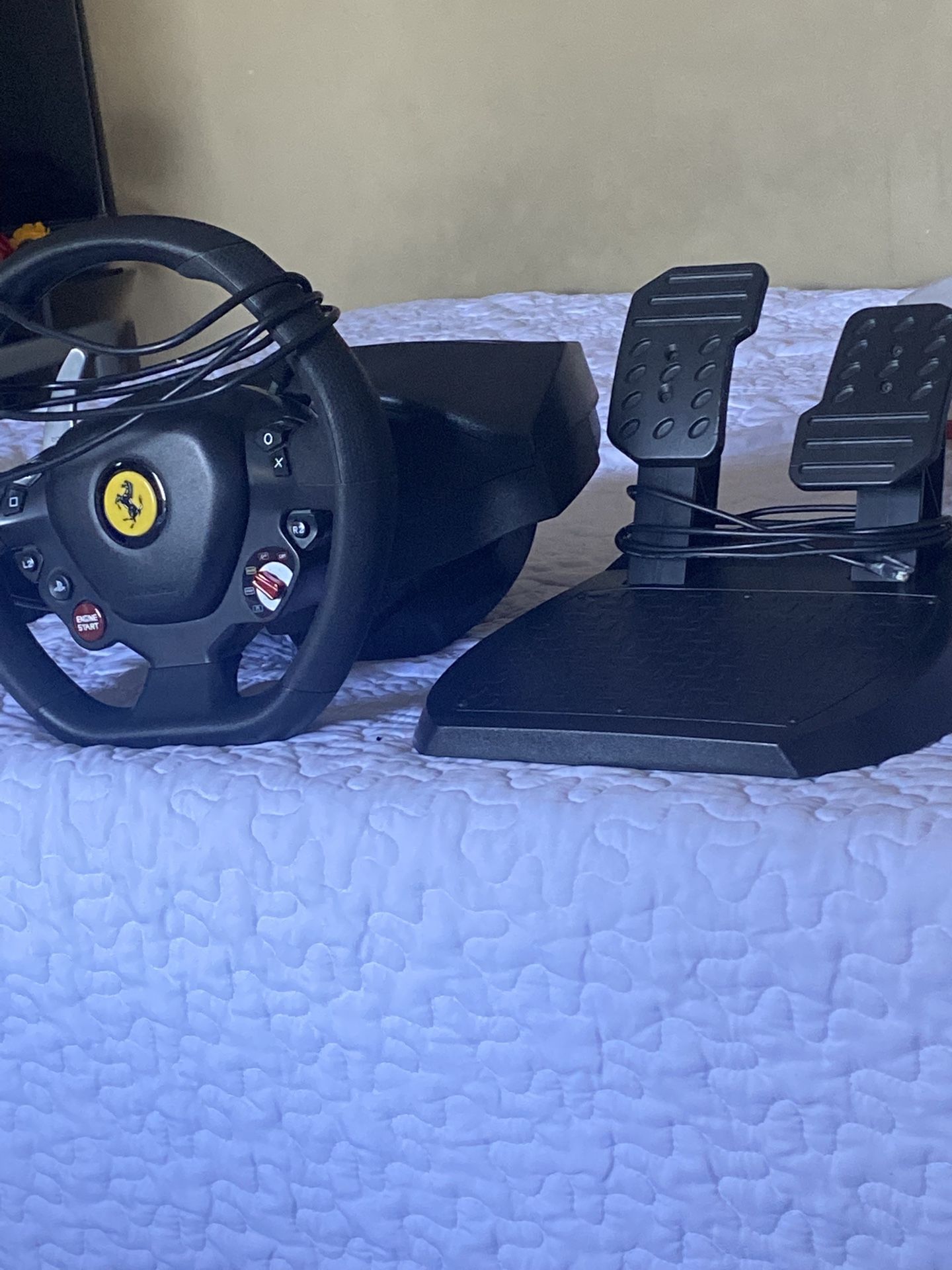 Ferrari Steering Wheel And Pedals