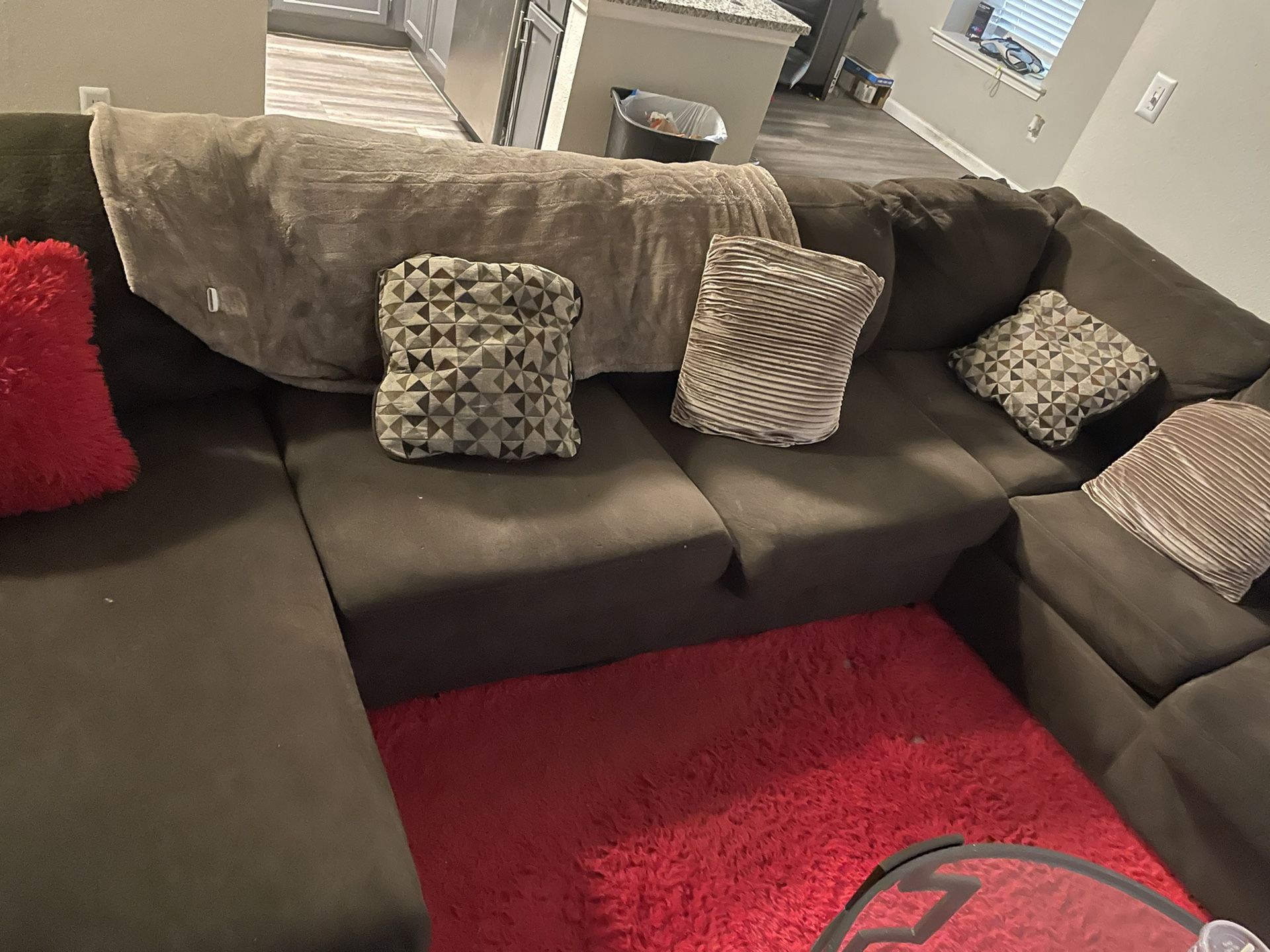 Brown Sectional Couch