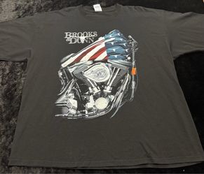 Mens 2XL Vintage Brooks And Dunn Asphalt Cowboys Country Tshirt