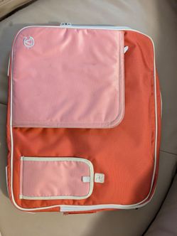 The VanGoddy Pindar Laptop Messenger -  pink/white