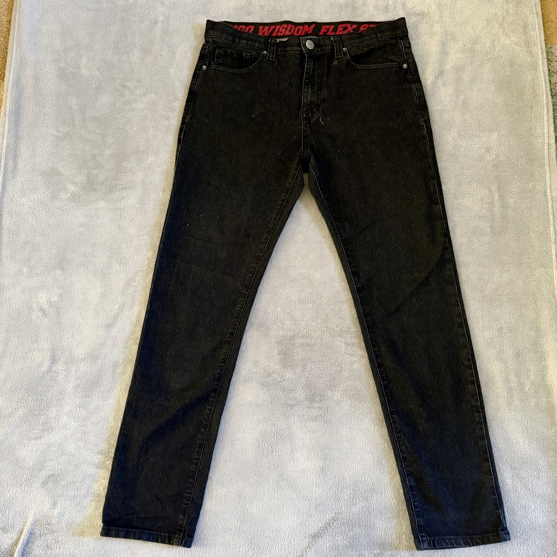 Indigo Wisdom Flex Black Jeans Size 34x32