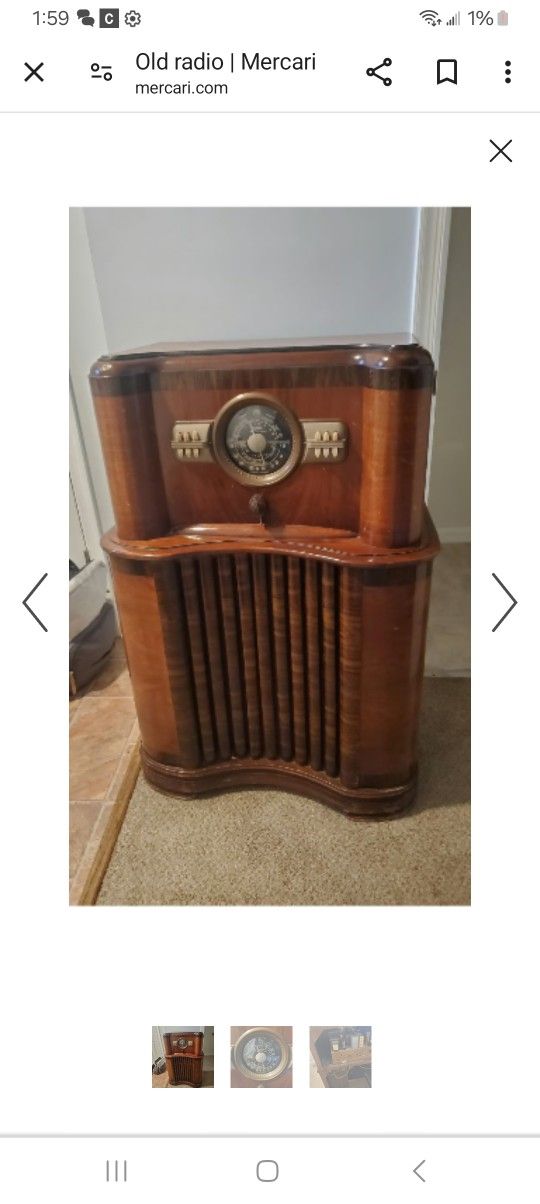 Zenith Floor Am/fm Radio 50 - 75 Years Old