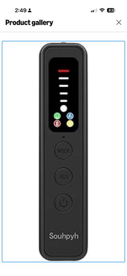 Hidden Camera Detector, Spy Camera Detectors – for Hotels, Travel, Home & Office: Portable RF Signal Scanner with 5-Level Sensitivity, AI-Powered Anti