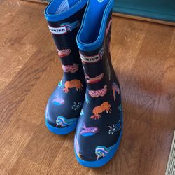 Hunter Kids' First Sea Creature Rain Boots  12/13
