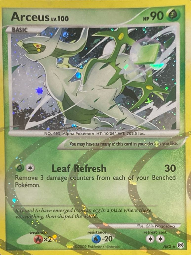 2009 Arceus AR2 Rare Holo LP