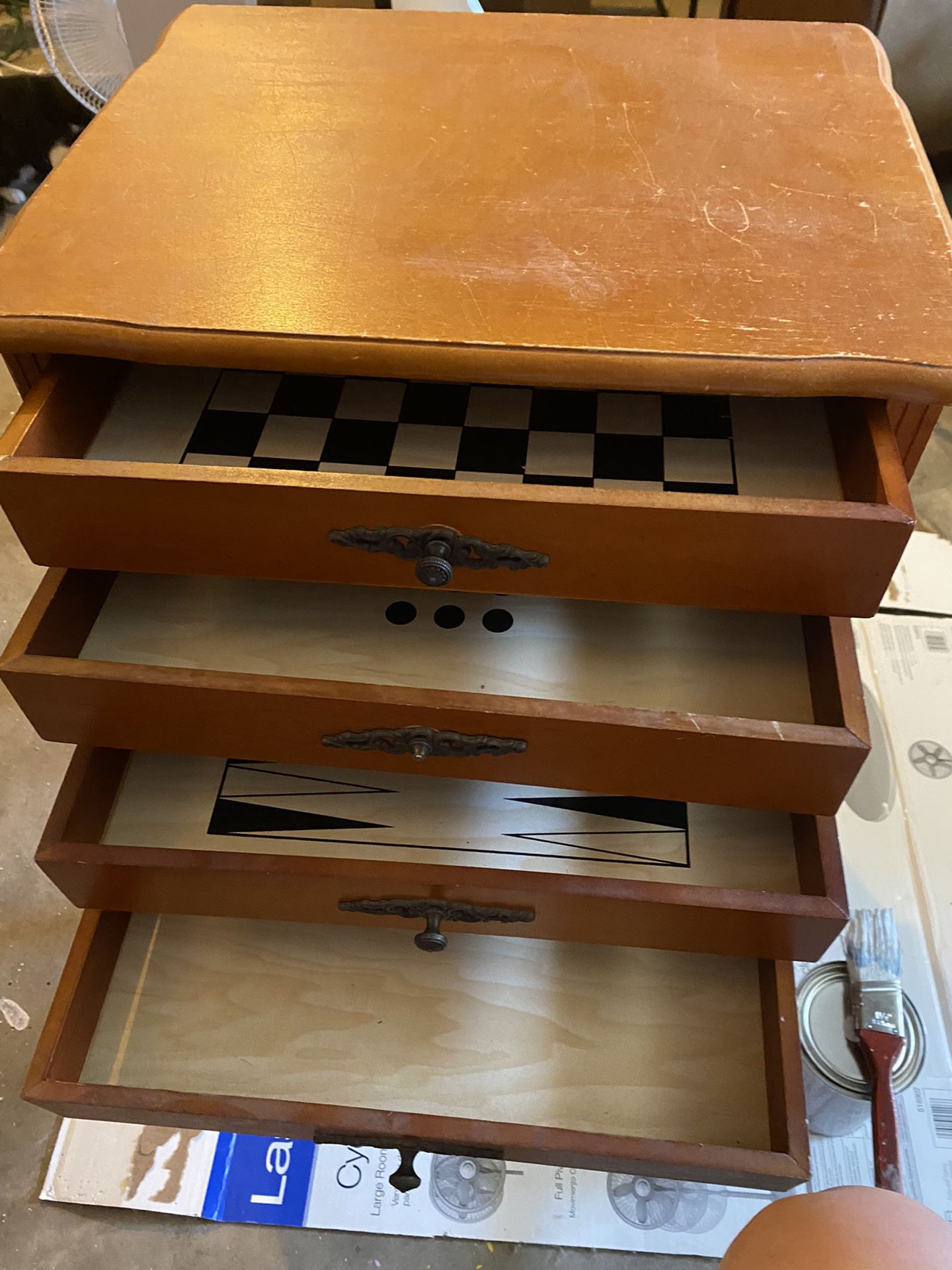 Refurbished Vintage Gaming Side Table