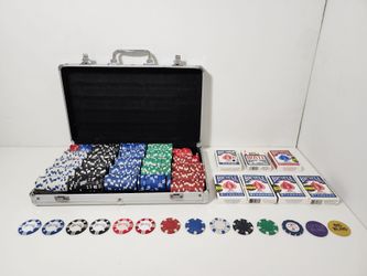 500pc Casino Poker Chips Set & Case