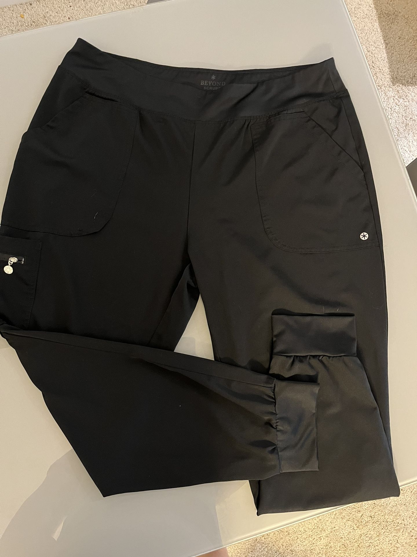 Black Scrub Joggers