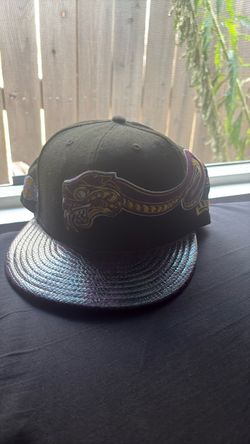 Rare Kobe Bryant Lakers Black Mamba Era Snake Design Black Purple Hat