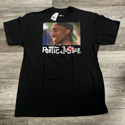 Men’s Poetic Justice Tupac Shirt Large 2Pac