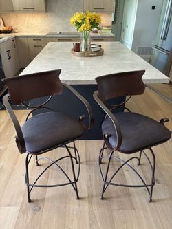 Iron Counter Height Bar Stools