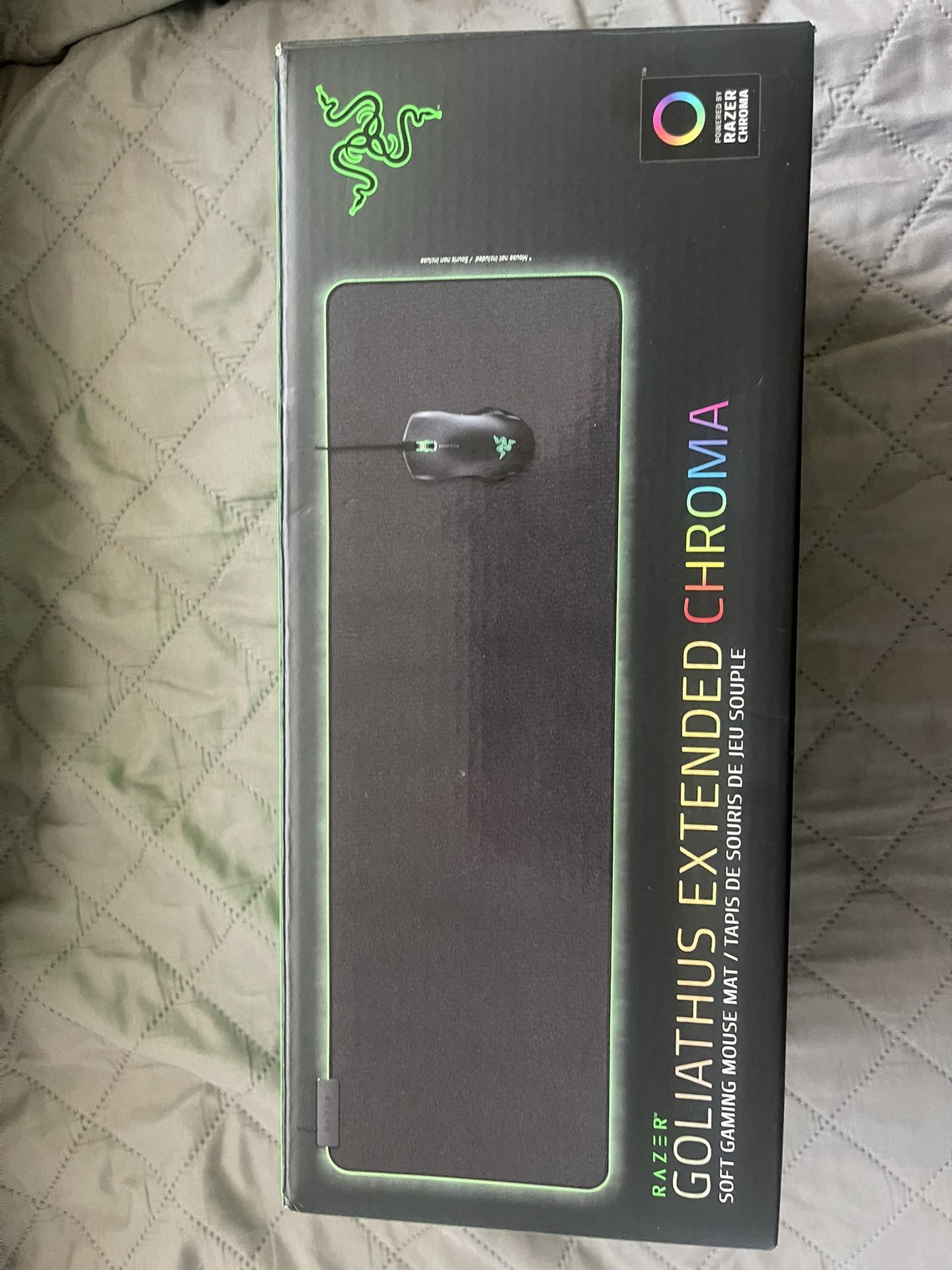Razer Gaming Mousepad: Customizable Chroma RGB Lighting - Soft, Cloth Material - Balanced Control & Speed - Non-Slip Rubber