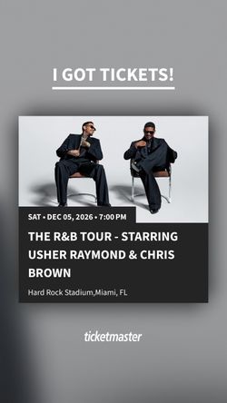 Usher & Chris Brown - The R&B Tour