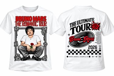 BRUNO MARS TSHIRTS FOR SALE