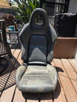 Honda S2000 AP1 OEM Driver Seat Black Leather 2000 2001 2002 2003