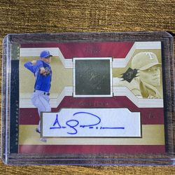 Upper Deck 2002 SPx Prospect Andy Pratt Autograph #142 Texas Rangers MLB Card