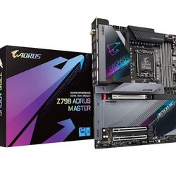 GIGABYTE Z790 AORUS Master EATX Motherboard with DDR5, PCIe 5.0, WiFi 6E, 10GbE LAN, Q-Flash Plus