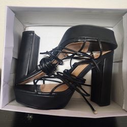 Black Strappy Heels