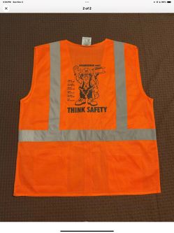 Class 2 Mesh High Visibility Reflective Type R Orange 4Pockets Safety Vest 3XL,2XL,XL,L,M,S