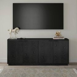 Mansfield Black Grain MDF 68 in. Buffet Table $280