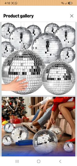 Willbond 14 Pcs Large Disco Ball Decor