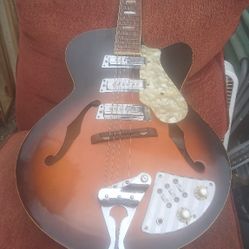 1968 DECA HOLLOW BODY ELECTRIC GUITAR