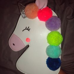 Kids Pom Pom Unicorn Bag