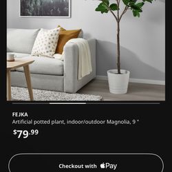 Fake Plant Tree + Pot