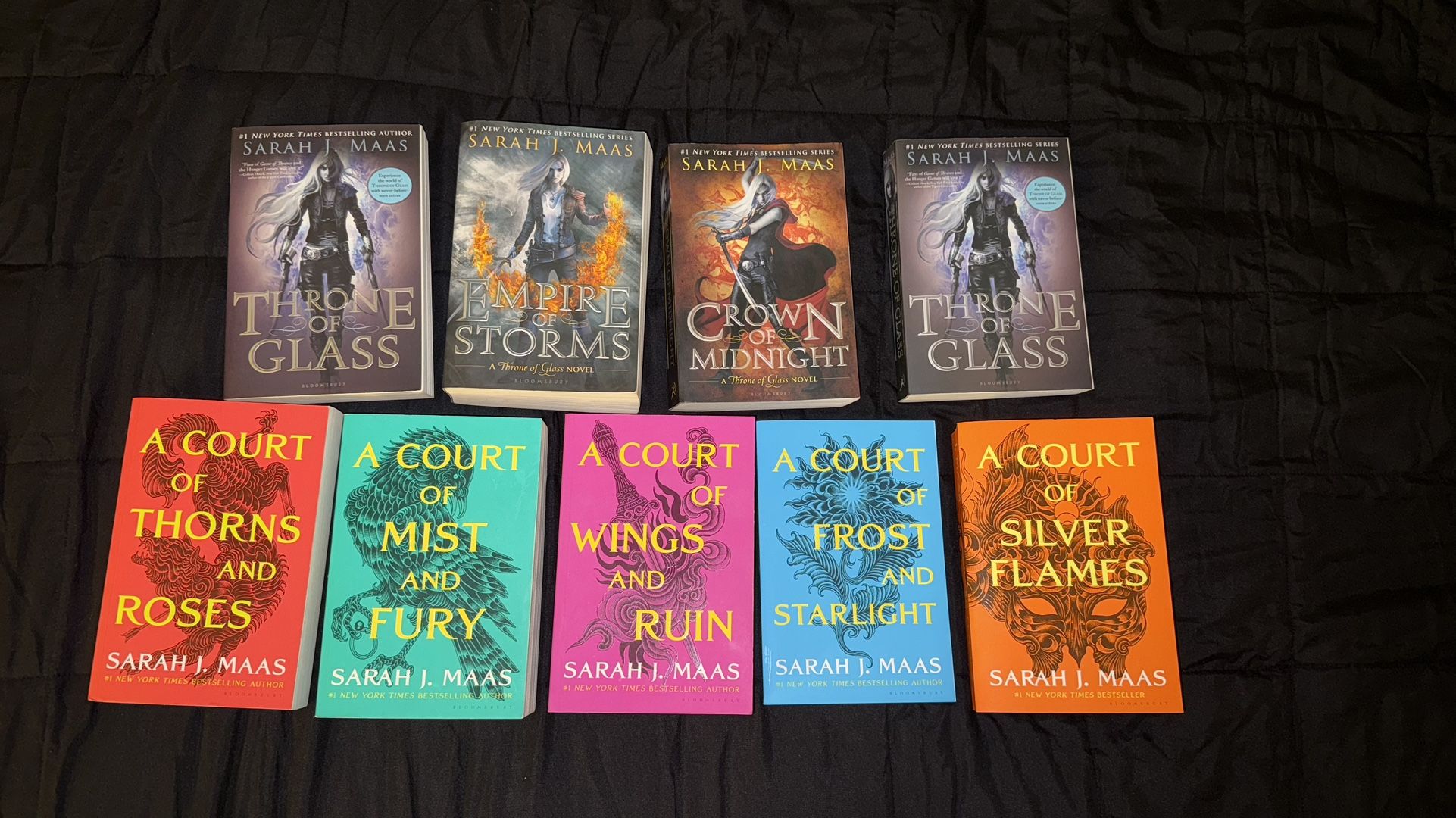 ACOTAR/Throne of Glass Sarah J Maas Books
