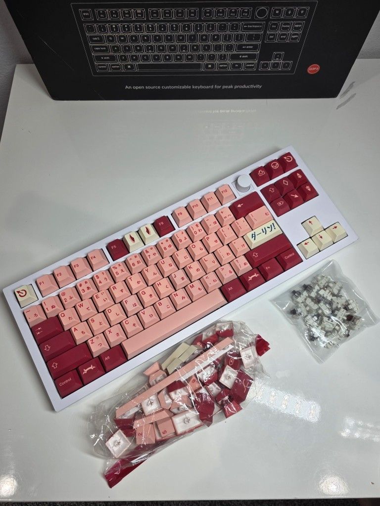 Keychron Q3 Aluminum White Mechanical Keyborad Brown Switches