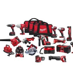 16 piece milwaukee power tool kit