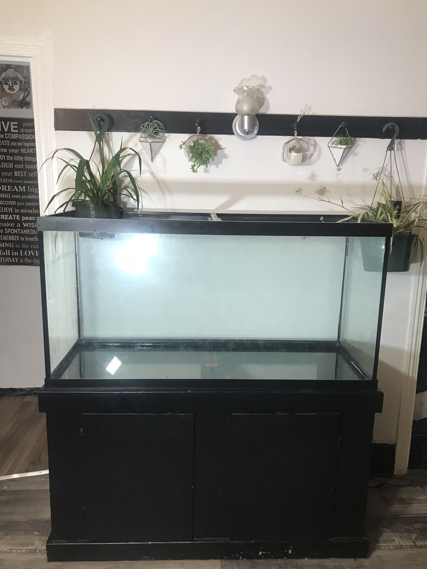 90 Gallon Fish Tank Aquarium With Storage
