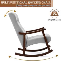 🪑 Rocker Chair Brand New In Box 📦 Light Gray & Dark Gray Available $65 Each 