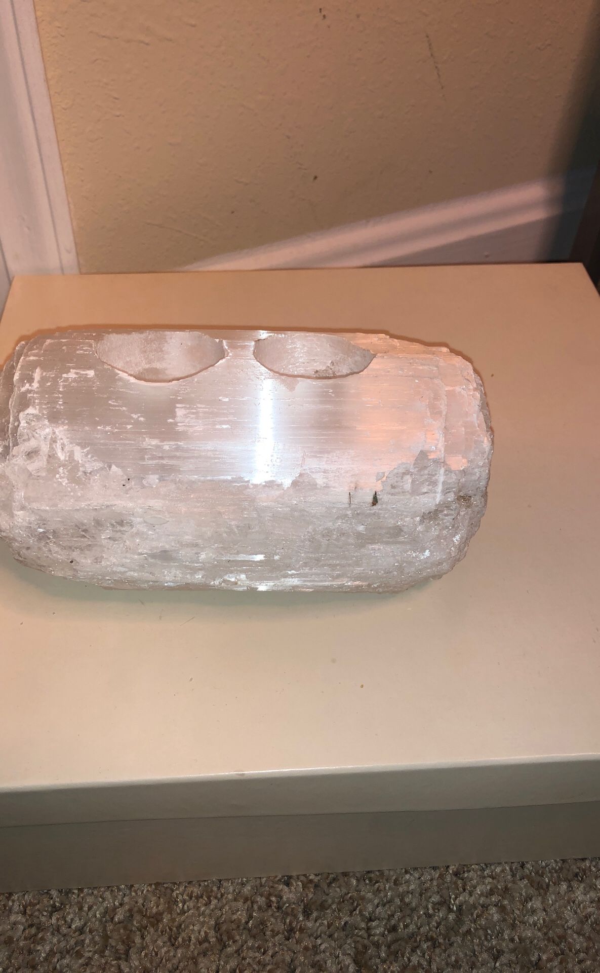 Homegoods crystal quartz candle holder