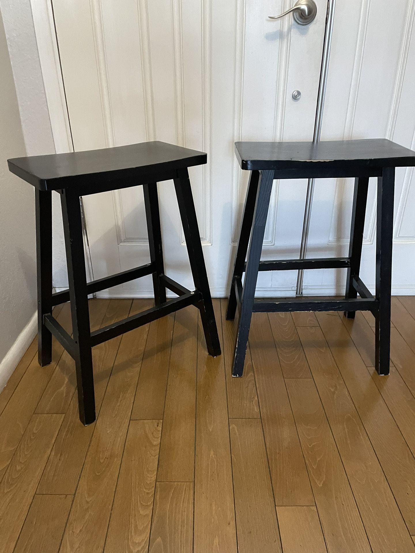 Stool Wood (2) 24 Inches High / 16.5 Inches Wide