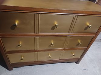 Brown & Gold Dresser